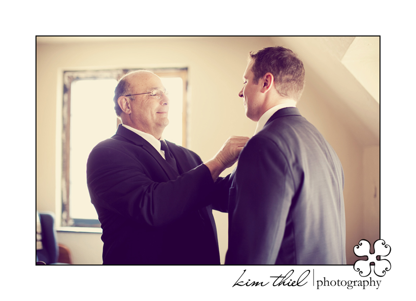 Father & Son Before Ceremony