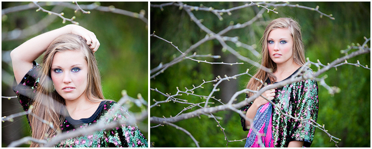 High school senior captured in spring by Kim Thiel Photography