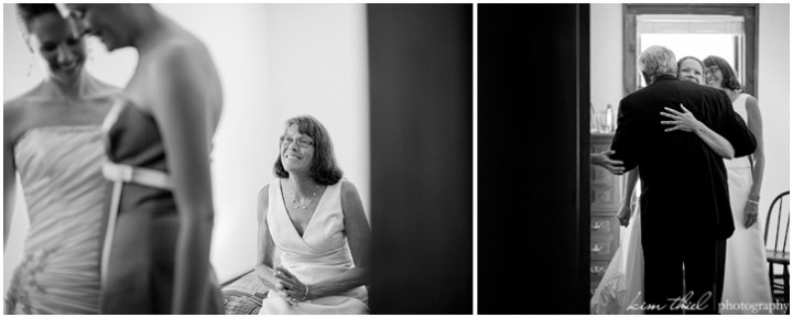 Mother & father emotions captured at a Door County wedding by Kim Thiel Photography