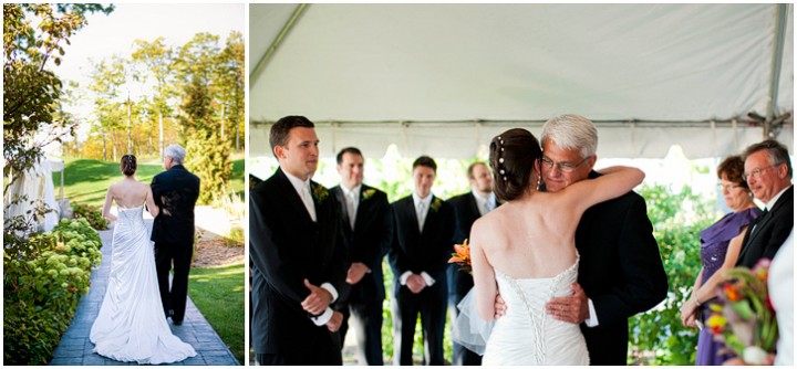 Outdoor wedding, fhand off. Kim Thiel Photography