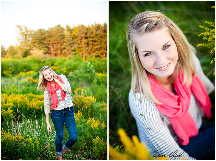 Senior portrait photography by Kim Thiel Photography