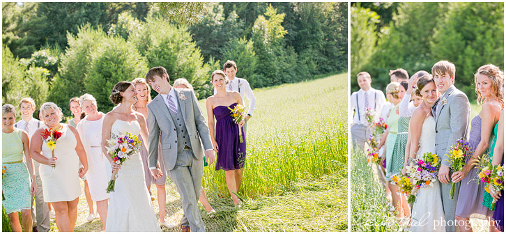 018_colorful-wedding-party-unique-dresses-suspenders-barn-wedding_kim-thiel