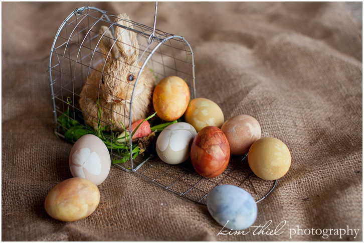 natural dyed easter eggs
